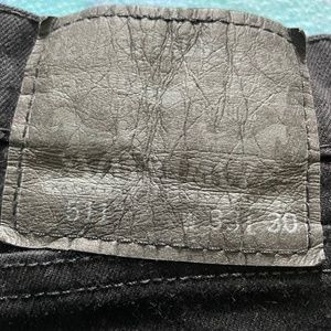 COPY - Levi’s mens 511 slim fit stretch jeans. Black